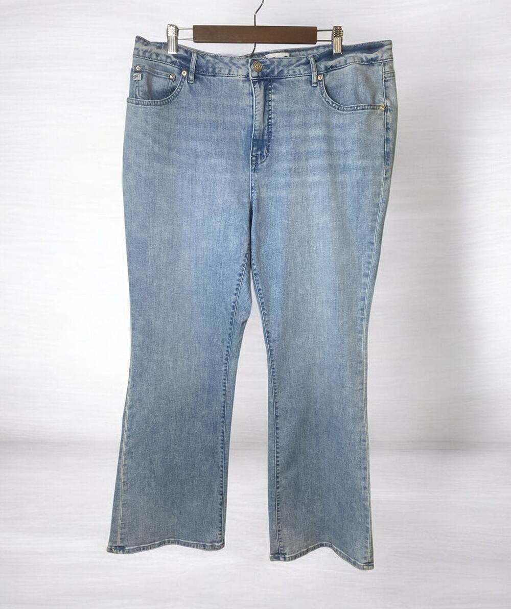 Seven Light Blue Wash Trail Dust High Rise Bootcut Jeans Women's Size 18W
